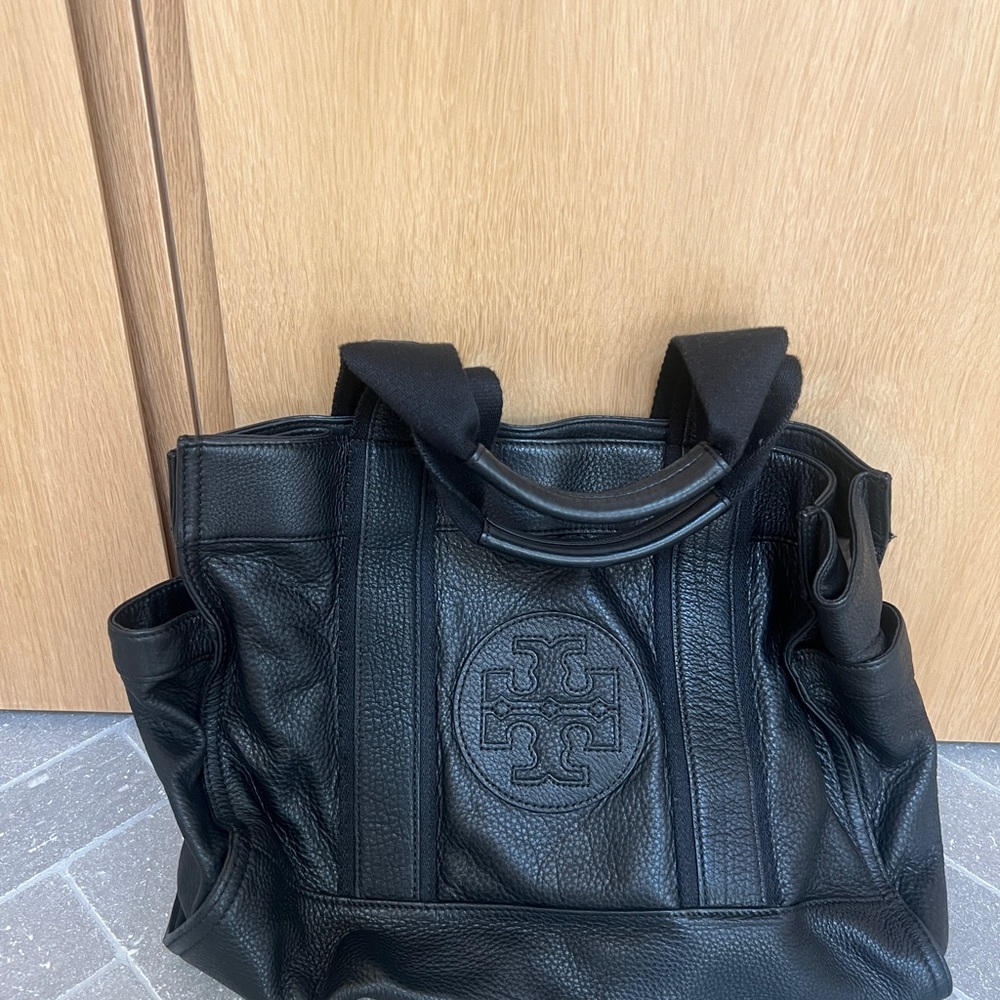 Elegant Black Leather Briefcase